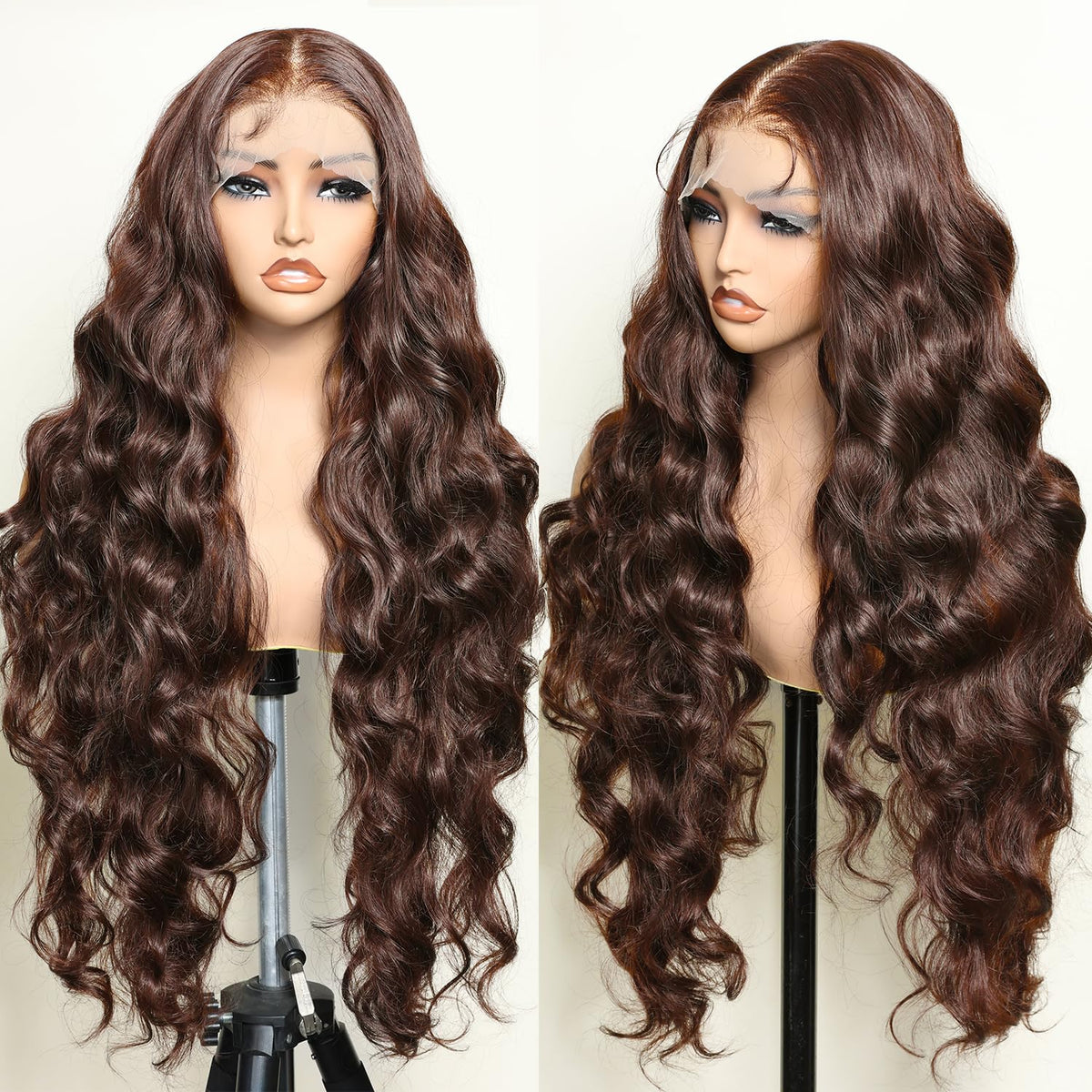 SOKU front view in box showing ready-to-wear wig and included eyelashes benefit realism