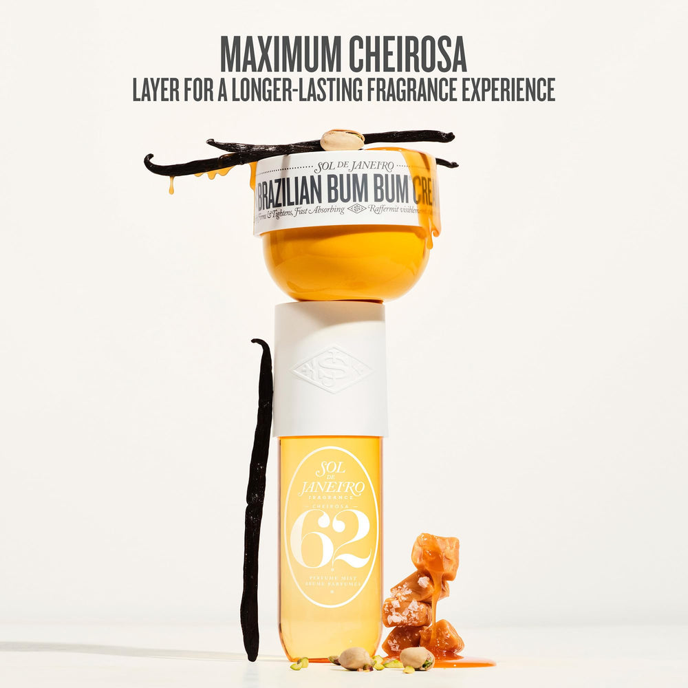 Sol de Janeiro product label close-up highlighting ingredients and formulation benefit