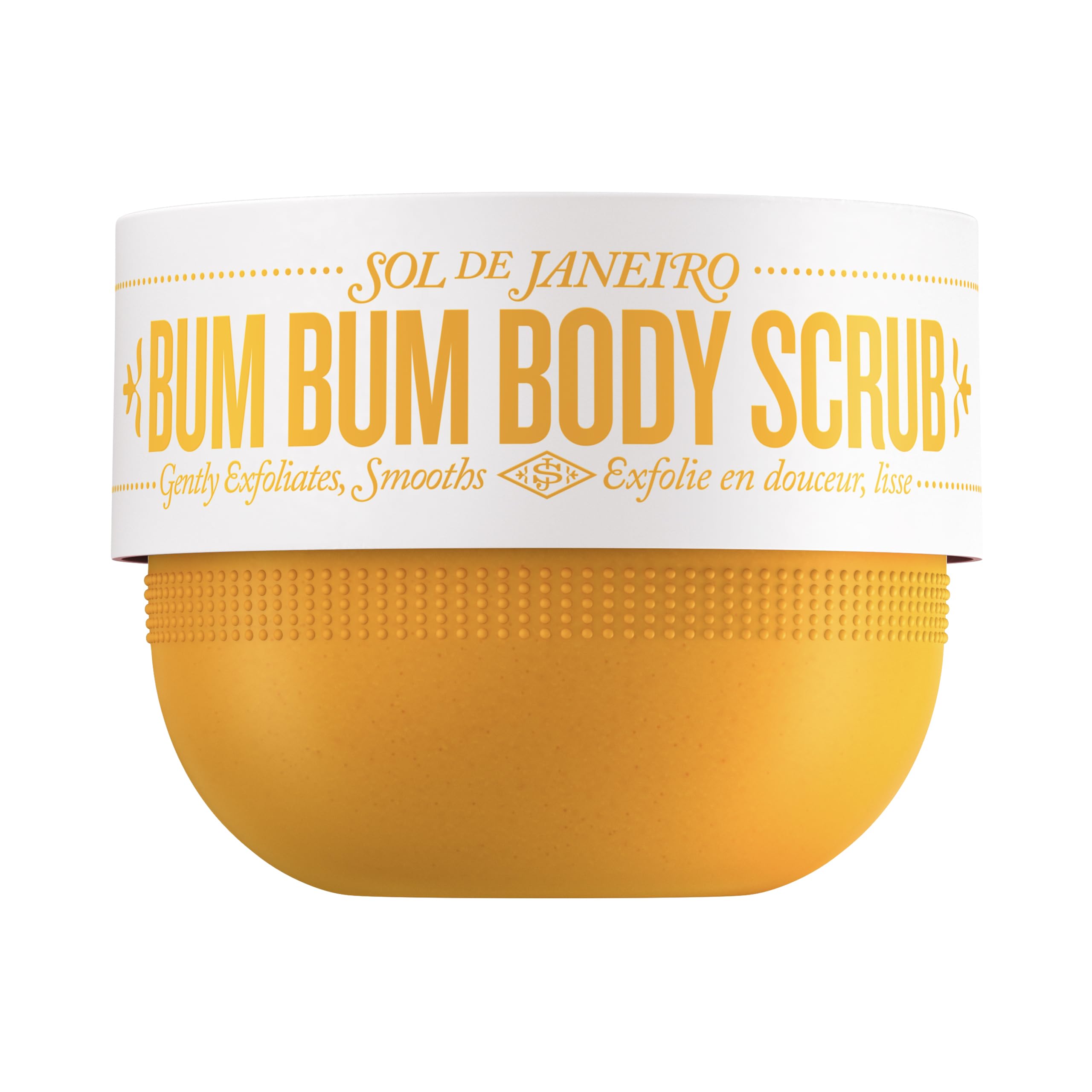Sol de Janeiro jar front view showing product branding and compact 7.8 oz size benefit