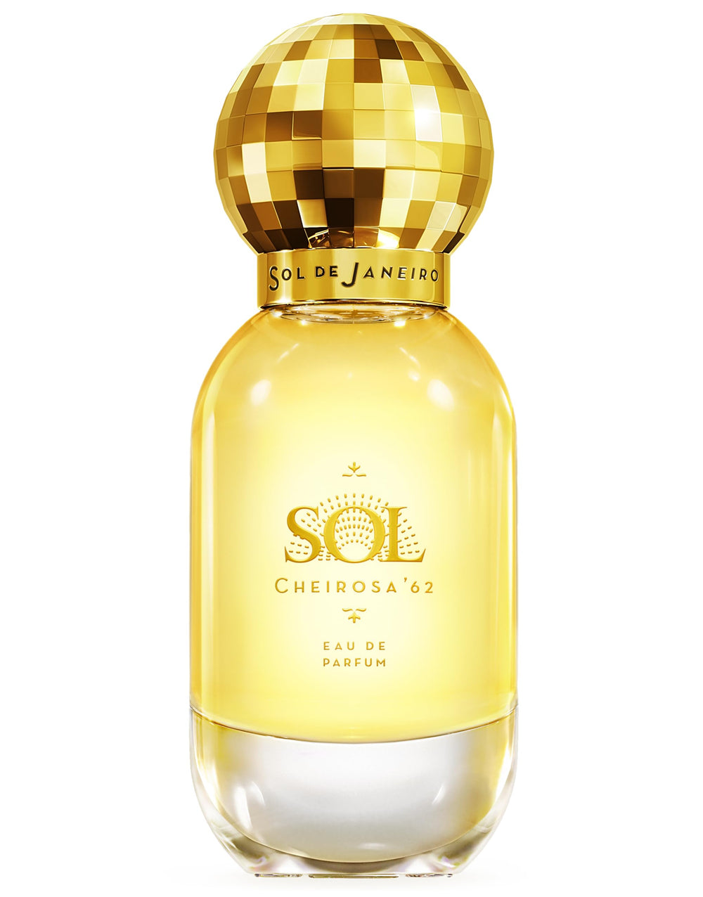 Sol de Janeiro bottle front view showcasing elegant design and lasting scent