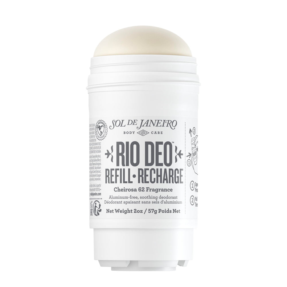 Sol de Janeiro refill front packaging shows cartridge and scent benefit