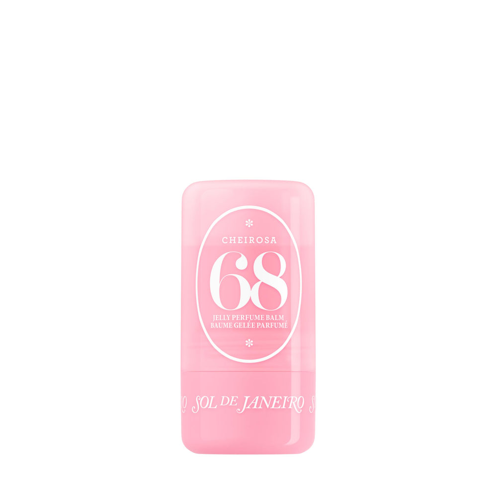 Sol de Janeiro front view of Cheirosa 68 balm showing compact packaging and vibrant color benefit