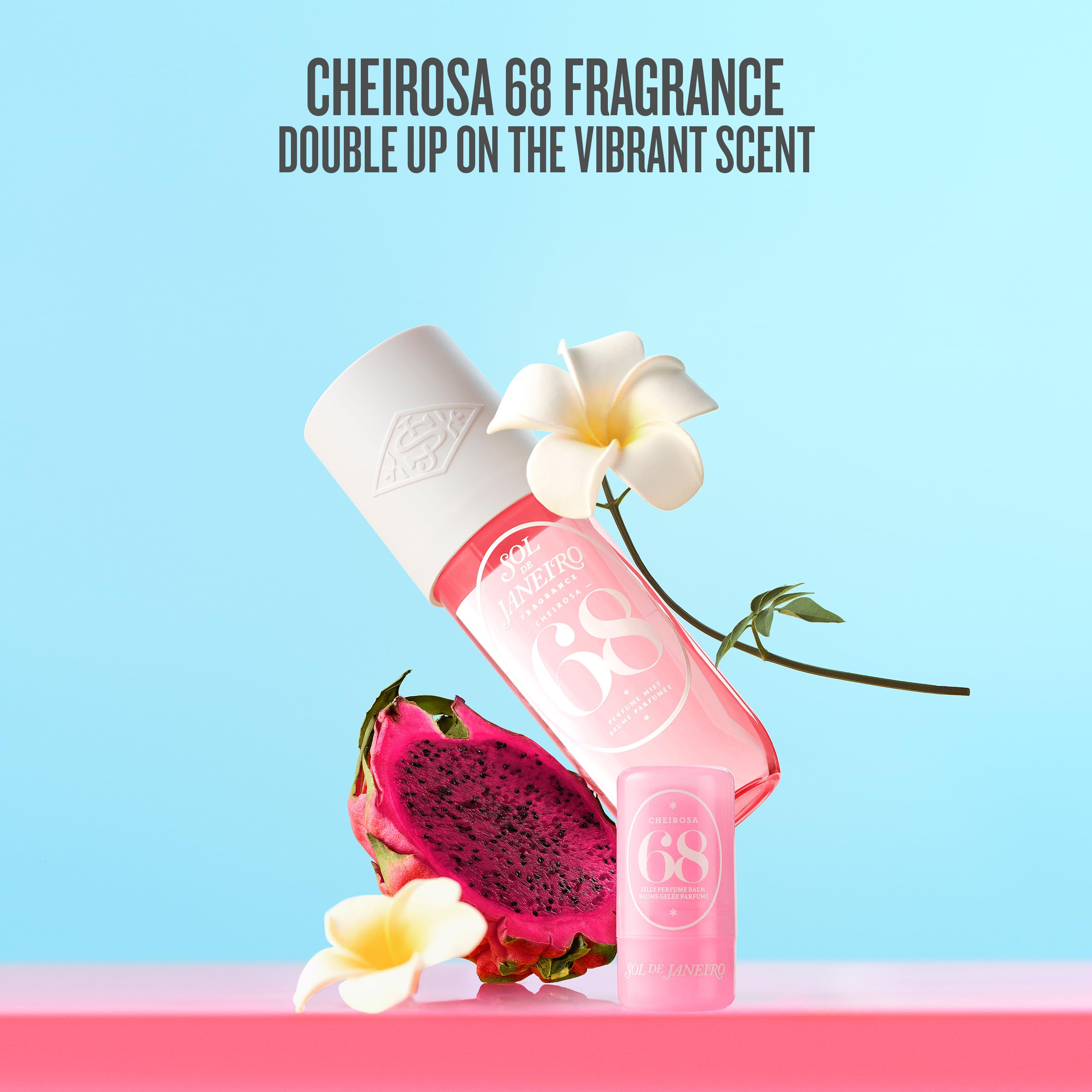 Sol de Janeiro packaging label close-up showing fragrance name and ingredient clarity benefit