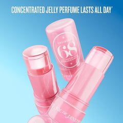 Sol de Janeiro twist-up detail of jelly perfume balm for precise, mess-free application benefit