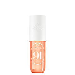 Sol de Janeiro bottle front view showing playful packaging and travel-ready charm