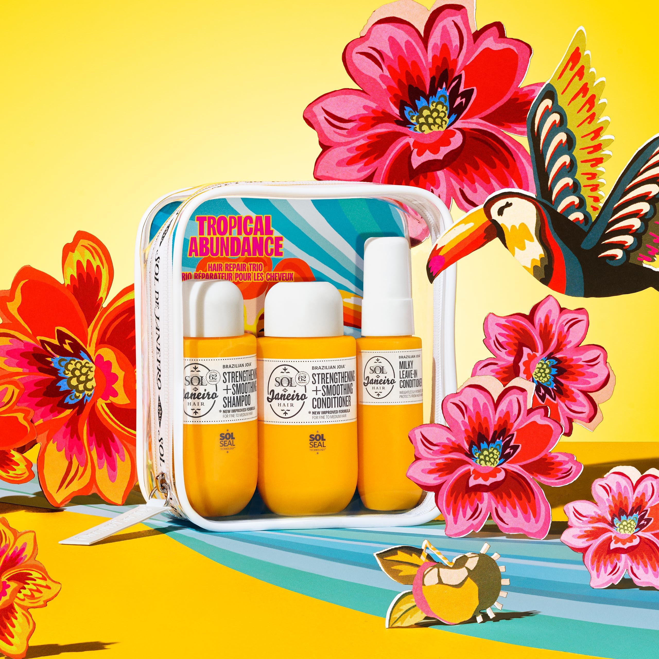 Sol de Janeiro milky leave-in application on wet hair for detangling and heat protection