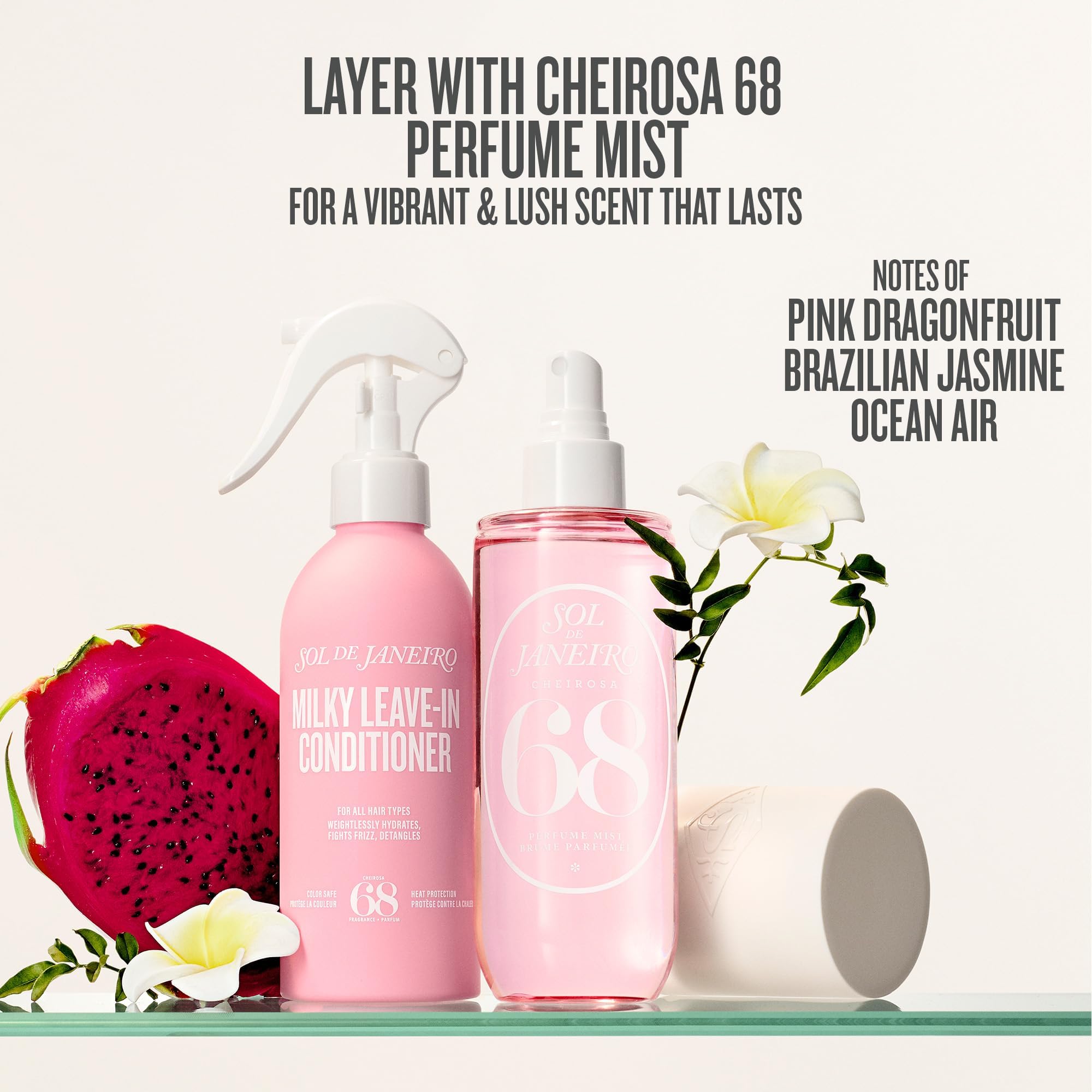Sol de Janeiro label detail highlighting Sol Seal Technology and ingredient benefits
