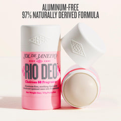 Sol de Janeiro deodorant stick open texture close-up, smooth application benefit