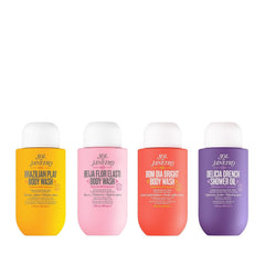 Sol de Janeiro front packaging showing travel quad and vibrant branding for easy gifting