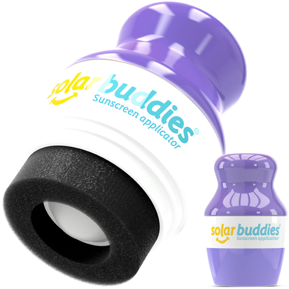 Solar Buddies front view purple applicator showing compact design for easy use