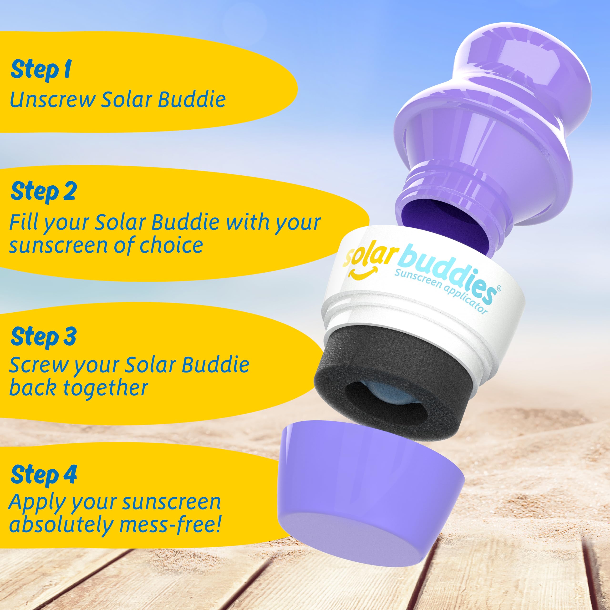 Solar Buddies held in hand to show scale and easy single-handed application