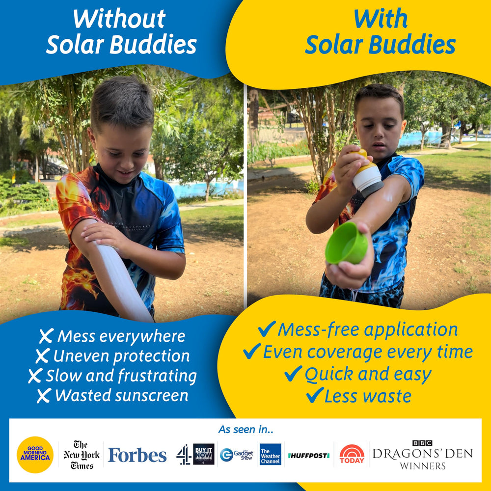Solar Buddies sponge texture close-up showing soft surface for gentle application