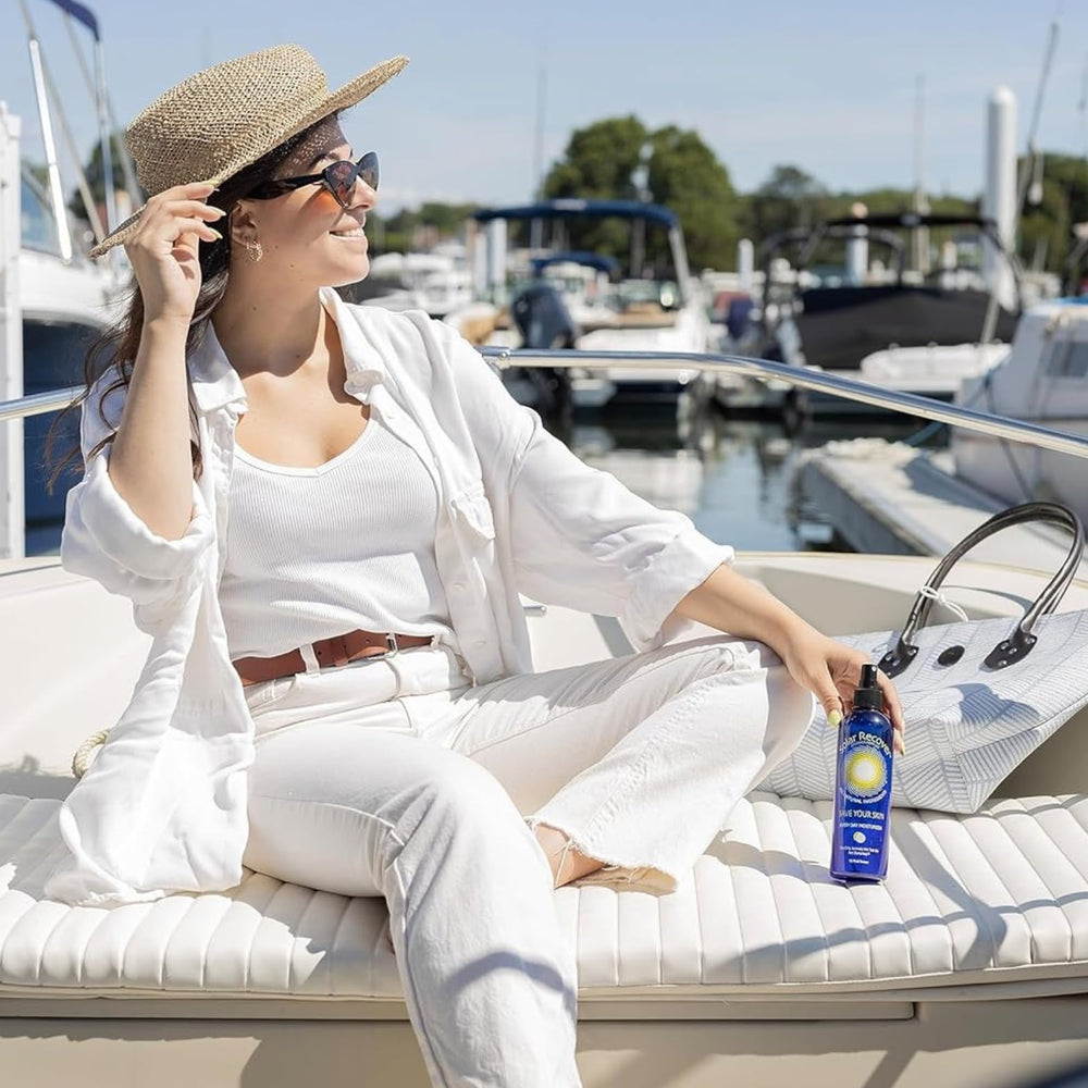 Solar Recover mist texture on skin illustrating quick absorption and comfort