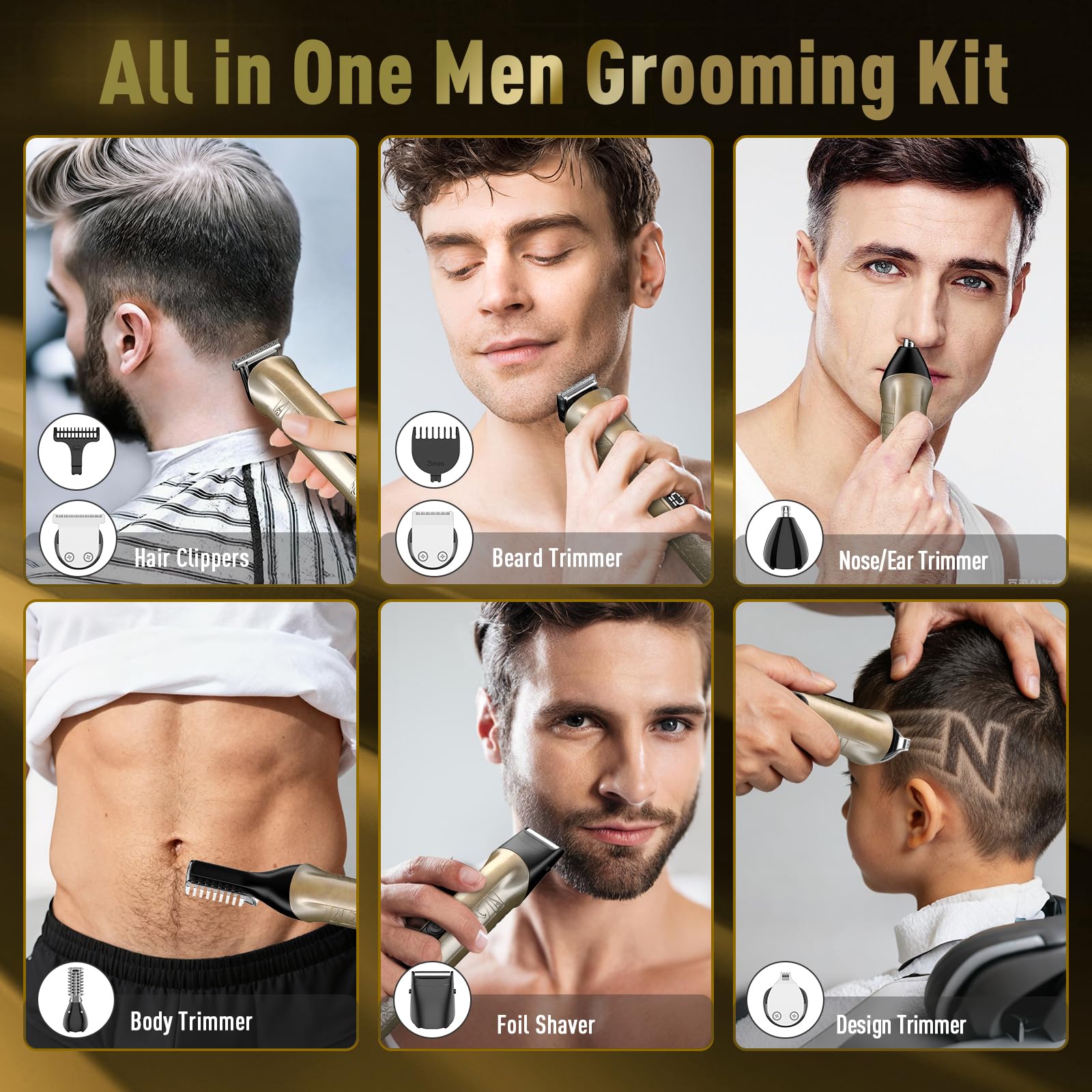 Solati in shower waterproof trimmer being rinsed for easy cleaning benefit