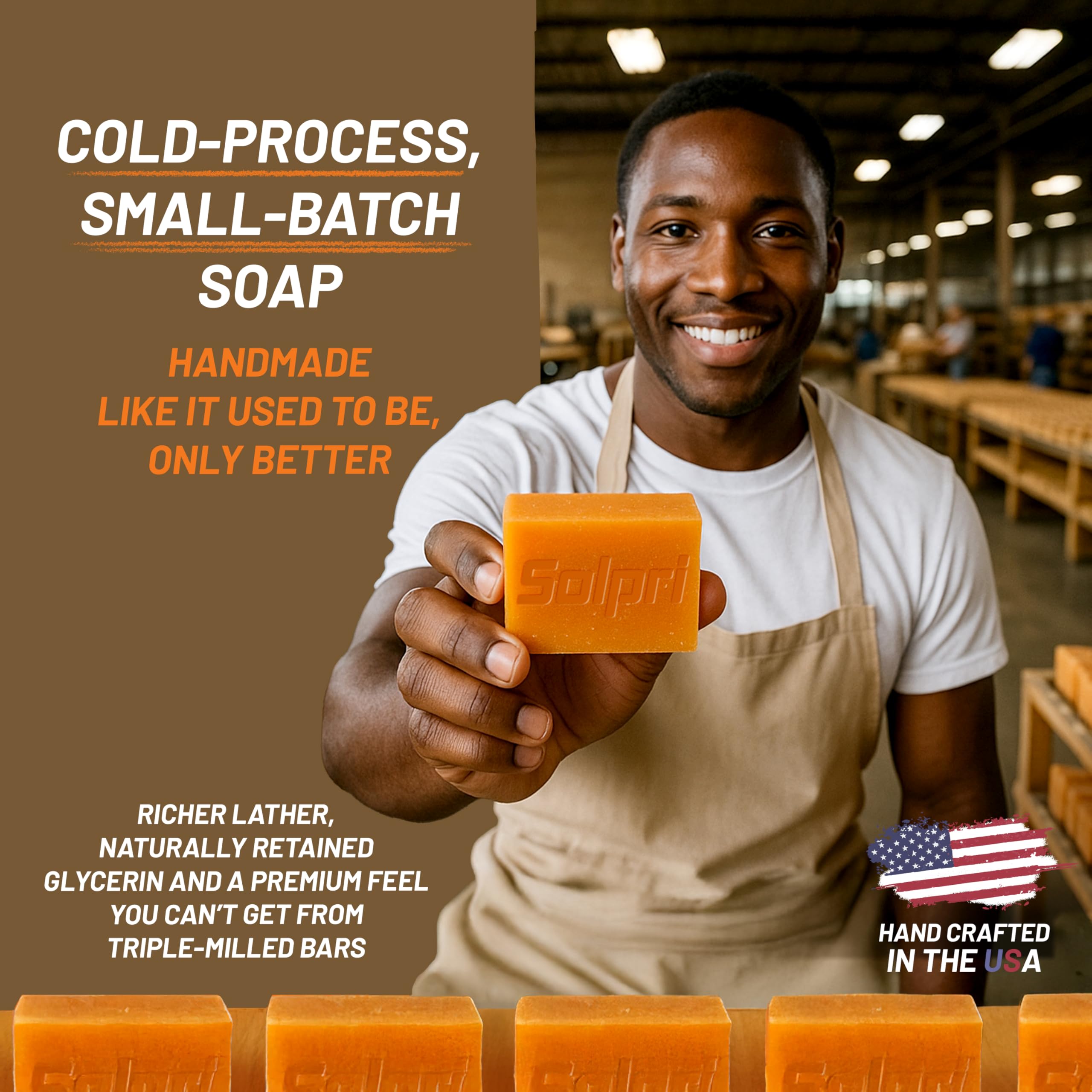 Solpri soap in gym bag illustrating travel-ready convenience and odor-control benefit