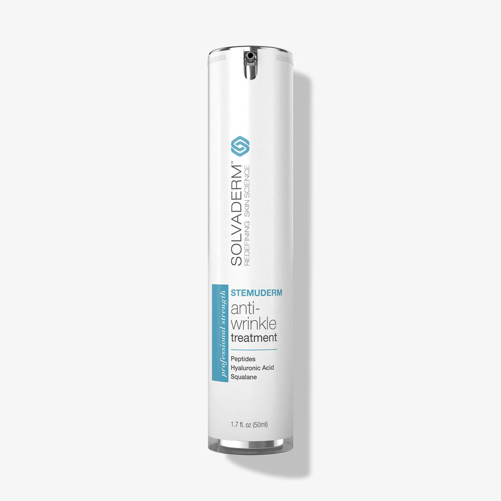 Solvaderm Stemuderm front packaging showing product identity and benefits
