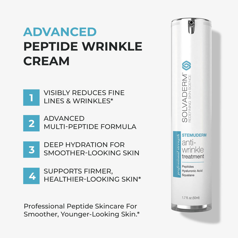 Solvaderm Stemuderm cream texture swipe illustrating rich moisturizing feel