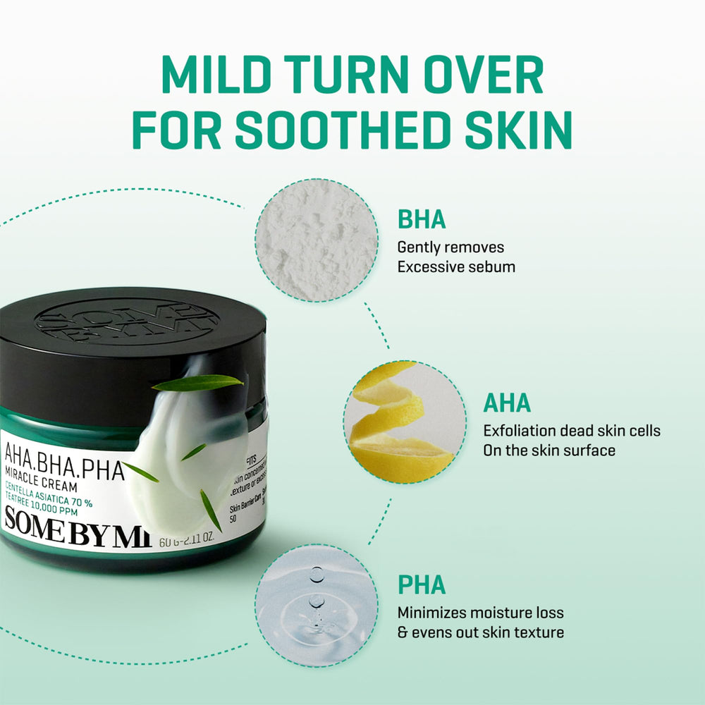 SOME BY MI cream on hand demonstrating non-greasy feel and fast-absorbing benefit