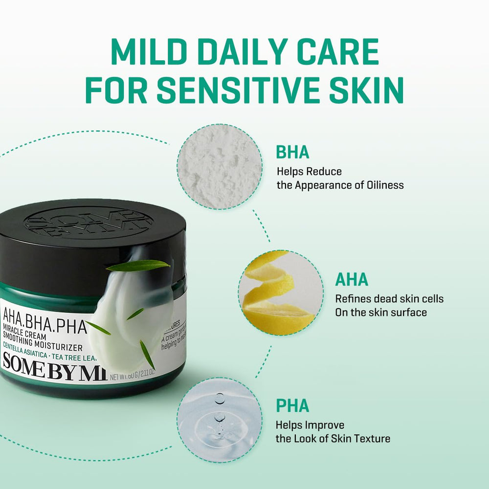 SOME BY MI cream texture closeup highlighting lightweight finish and quick absorption benefit