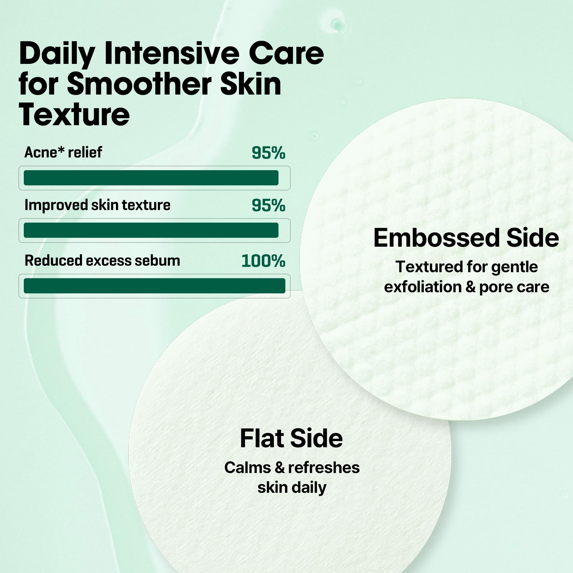 SOME BY MI applying pad to cheek for smoother refined skin