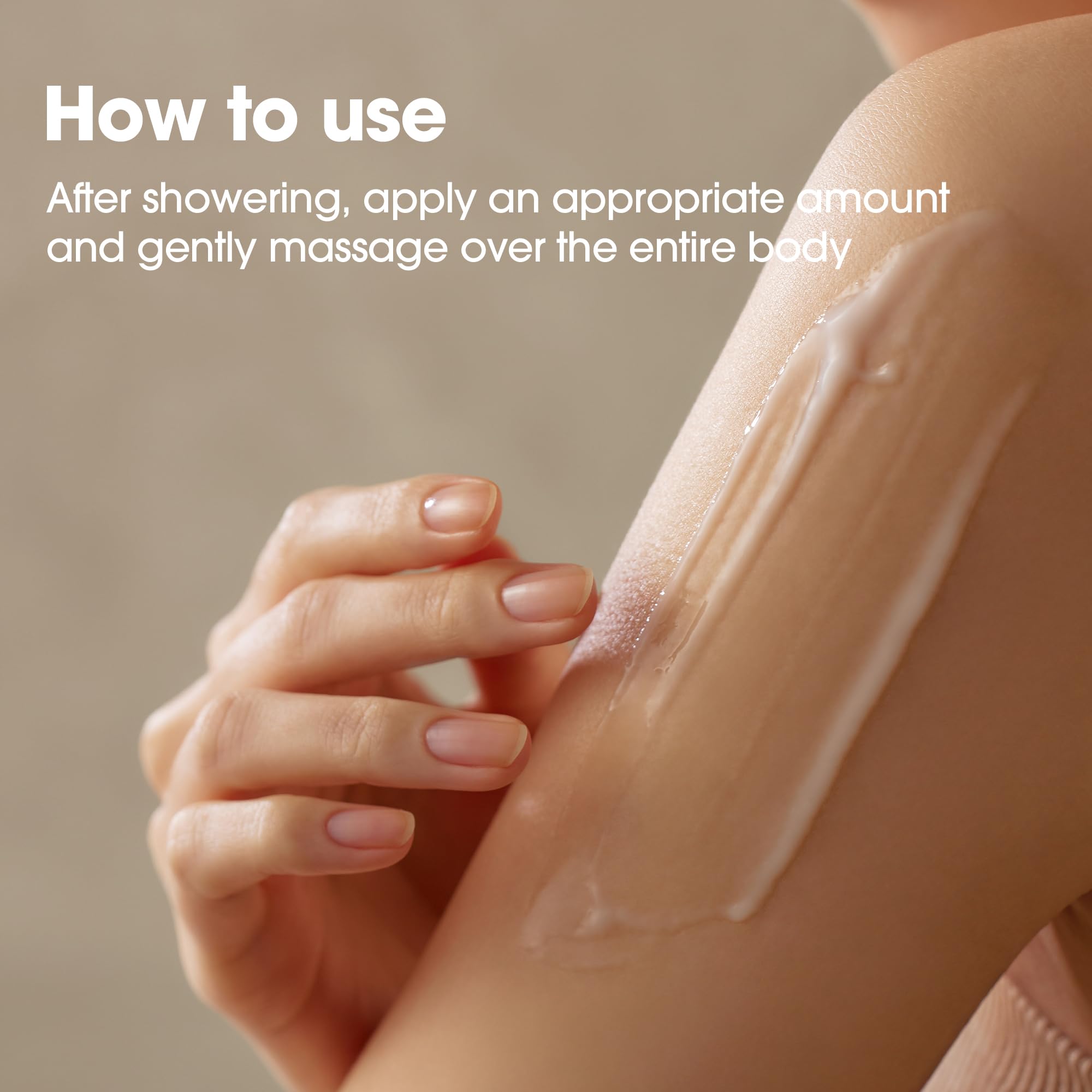 SOME BY MI lifestyle image applying to chest and back for smoother skin