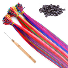 Somo Bella I-tip strand detail showing smooth synthetic fiber and heat-resistant finish
