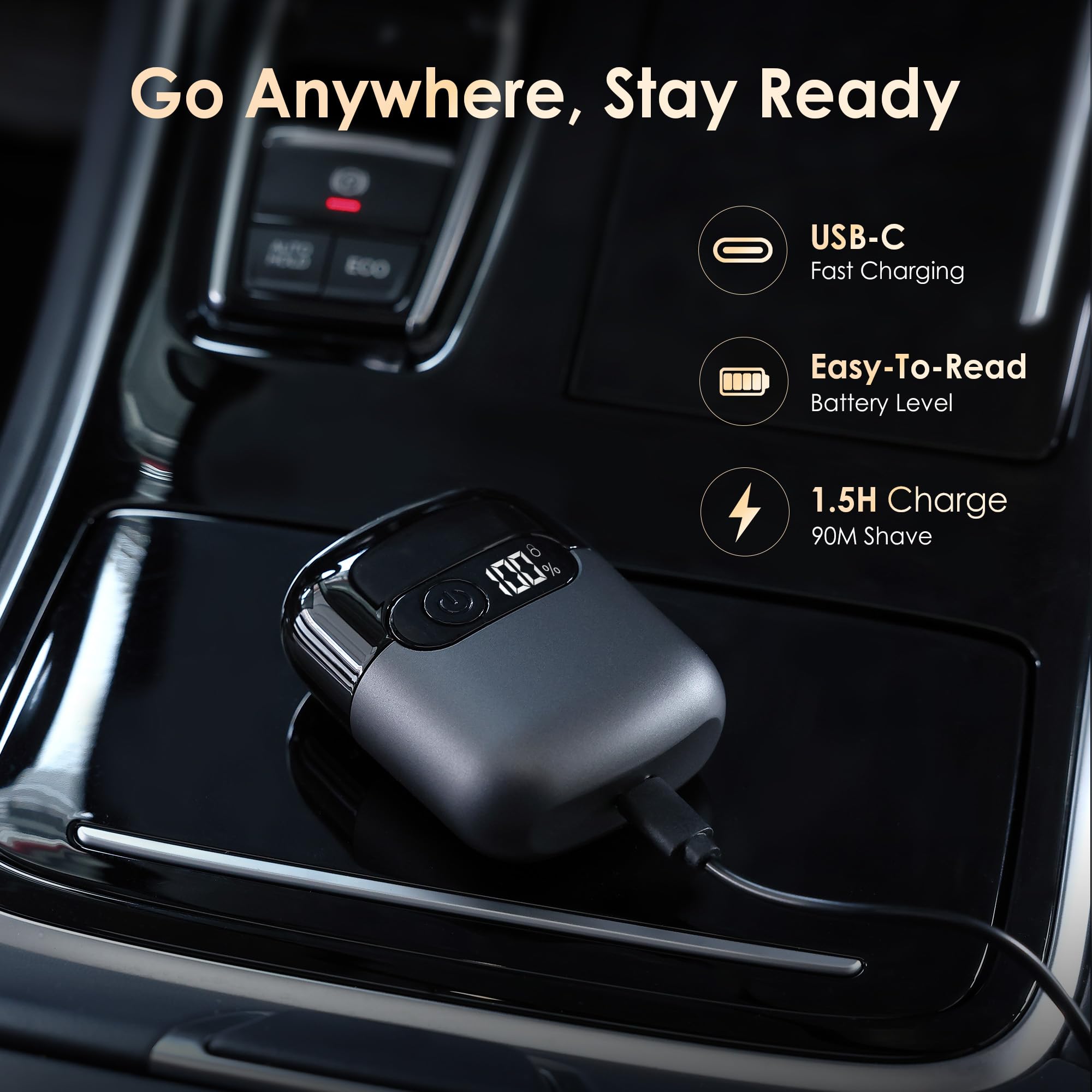 Sonatraxs held in hand to show pocket-sized portability and easy carry