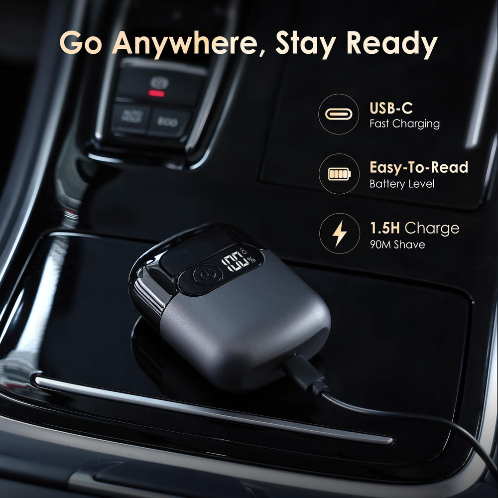 Sonatraxs held in hand to show pocket-sized portability and easy carry