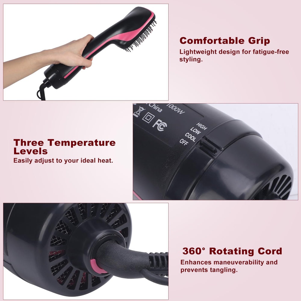 Sonew styling in use drying hair to demonstrate frizz reduction