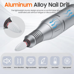 SONGMIN close-up of aluminum handpiece highlighting ventilation and low heat benefit