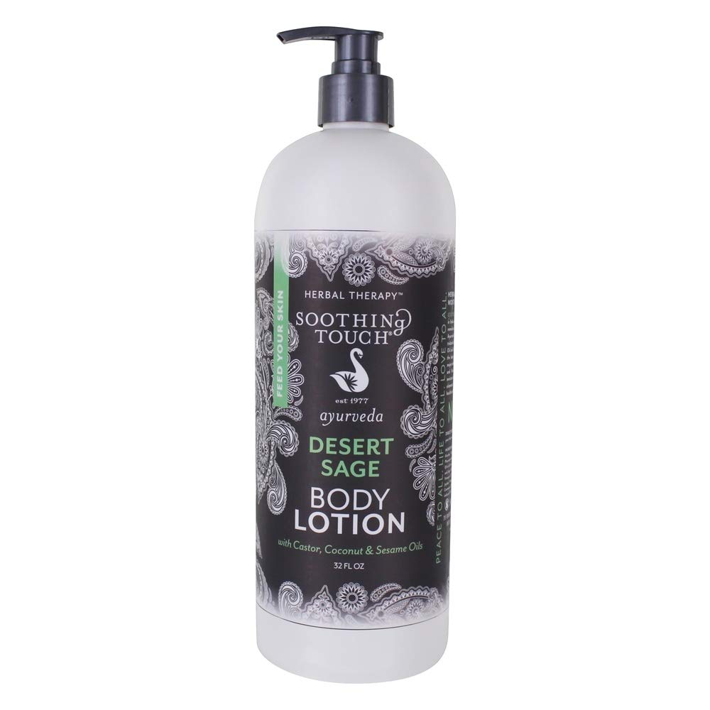 Soothing Touch close-up of creamy lotion texture highlighting smooth spreadability