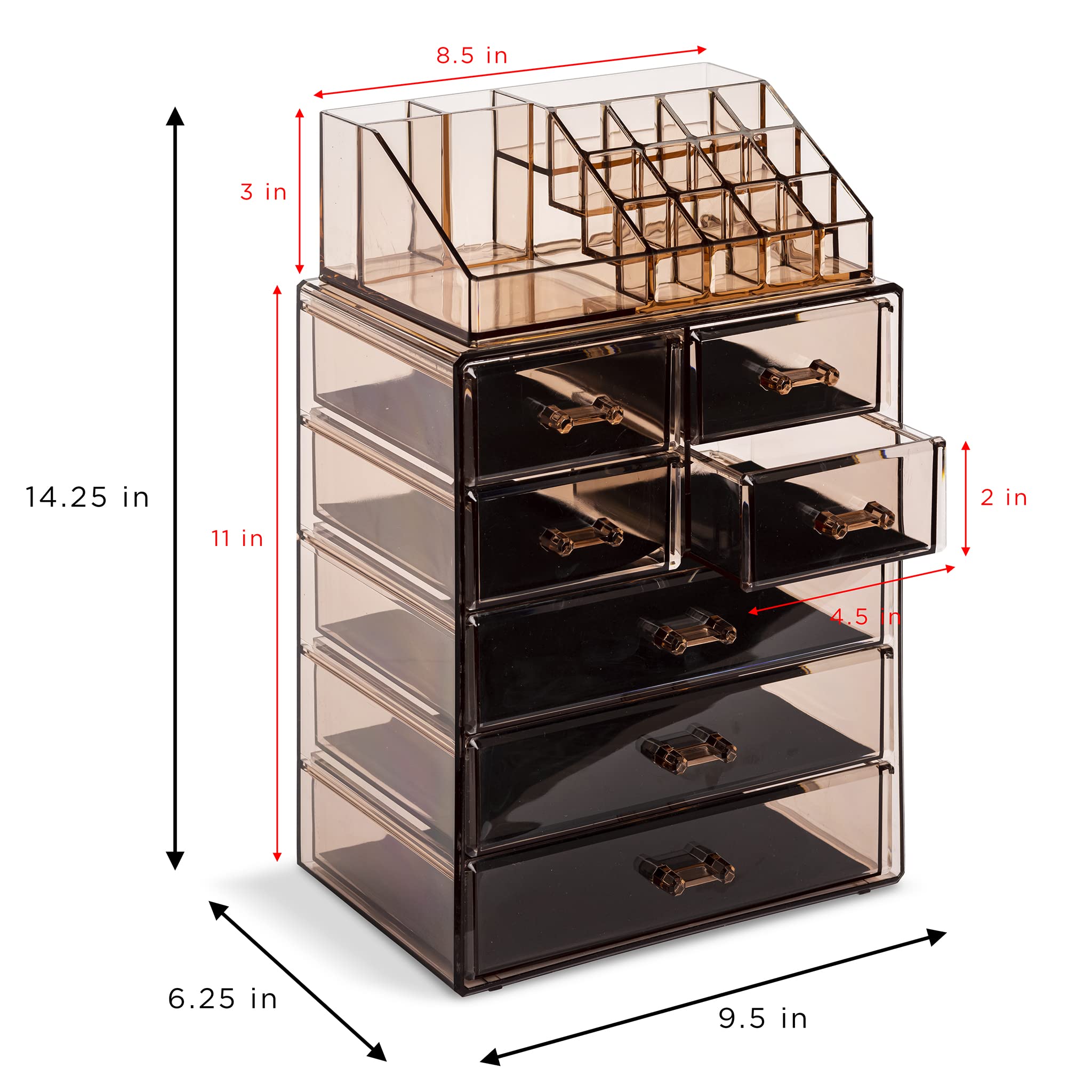 Sorbus shelf liner detail protecting acrylic surface and preventing slipping, preserves items