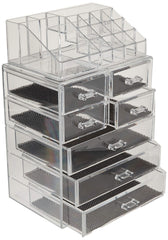 Sorbus small drawers holding lipsticks and eyeliners for neat separation