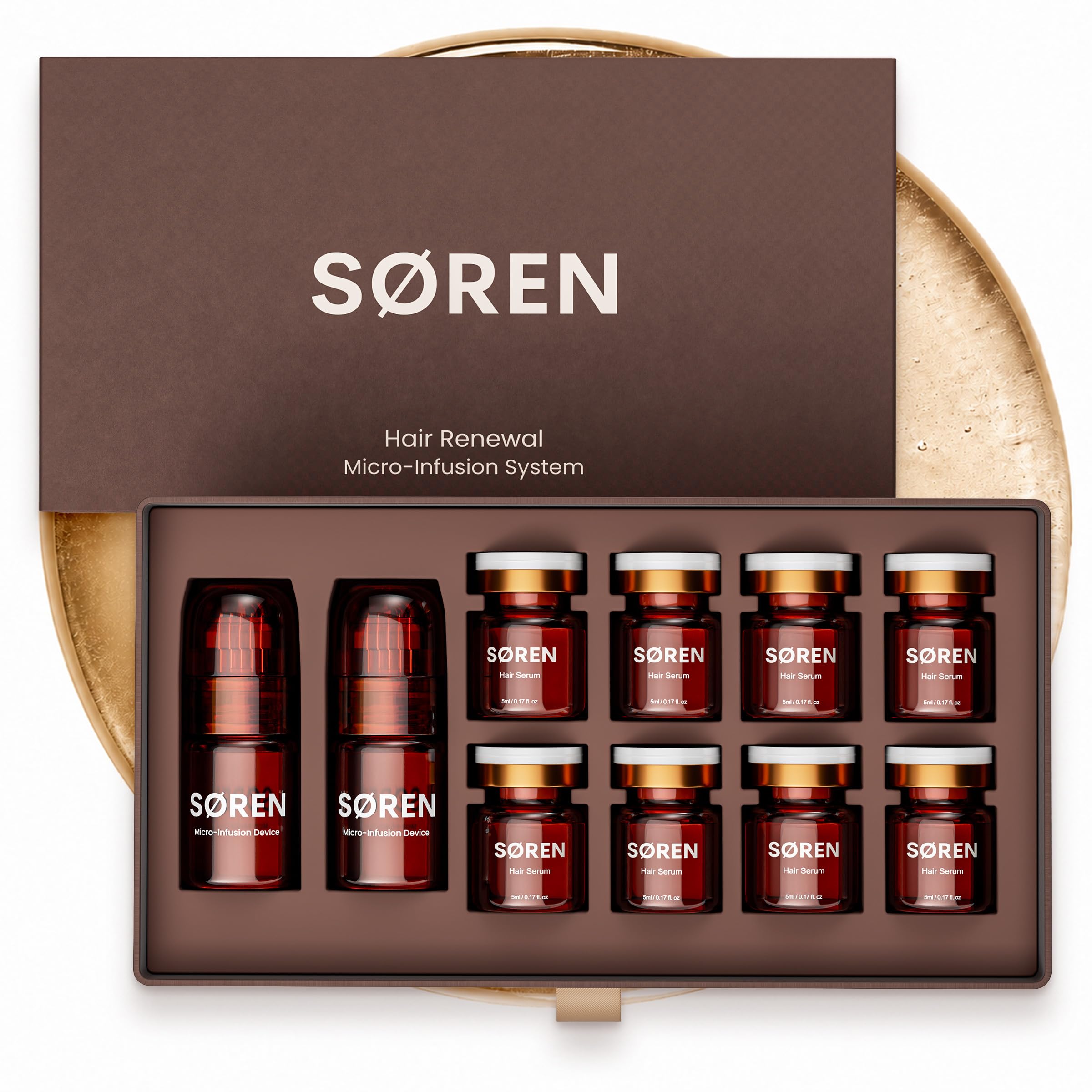 SØREN front packaging showing kit benefits and neat storage