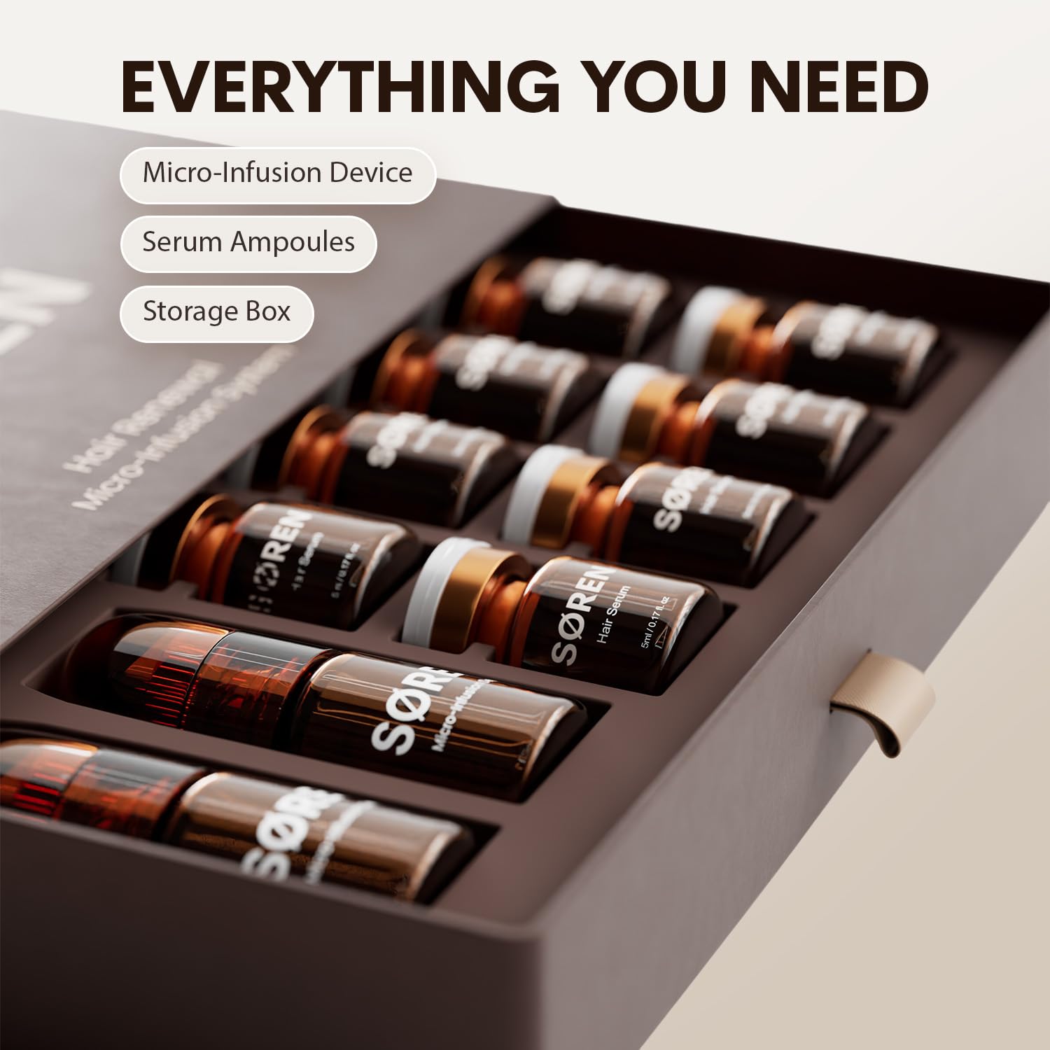 SØREN serum texture on skin showing lightweight, non-greasy absorption