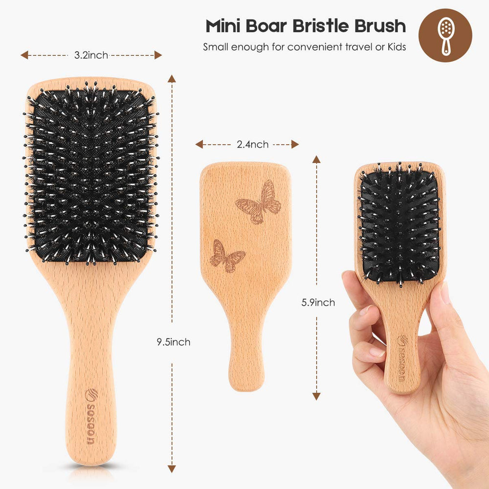 Sosoon bristle closeup texture distributing natural oils benefit