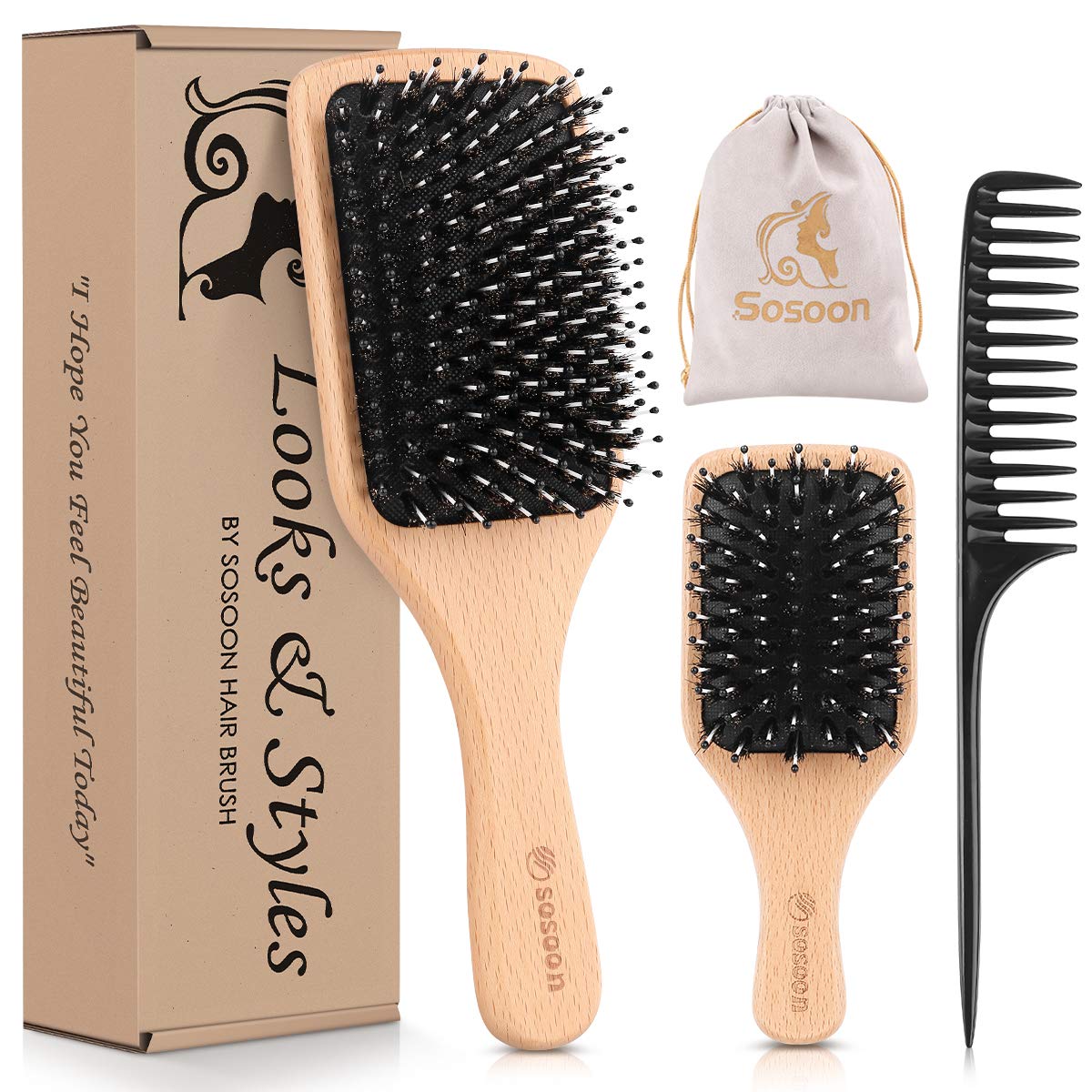 Sosoon lifestyle brushing in bedroom setting promoting daily shine benefit