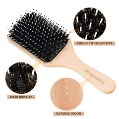 Sosoon mini travel brush detail for on-the-go smoothing benefit