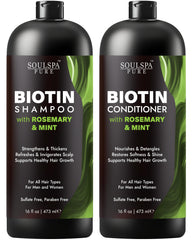 SOULSPA PURE front packaging showing two 16 fl oz bottles and benefits