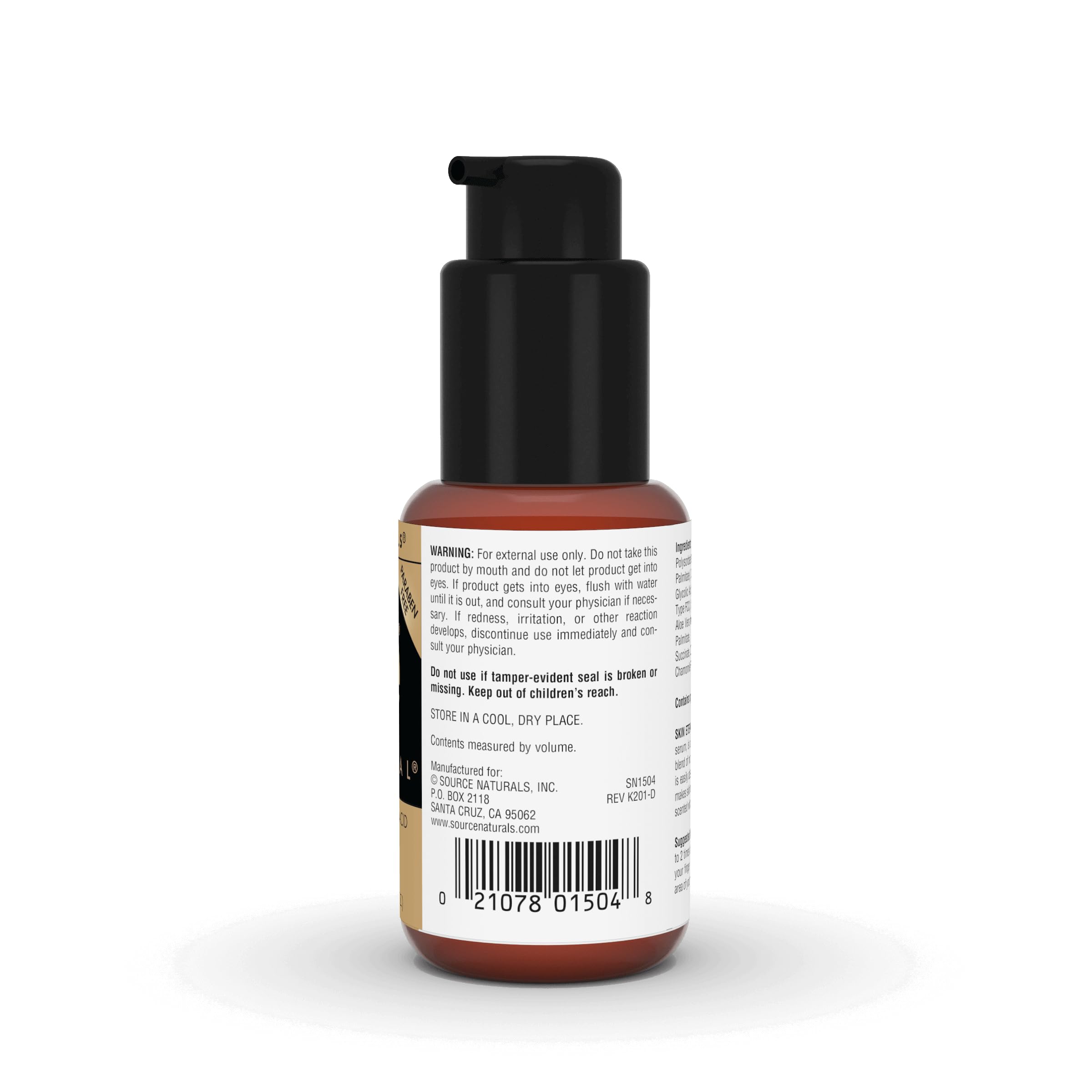 Source Naturals droplet close-up showing serum texture for quick absorption