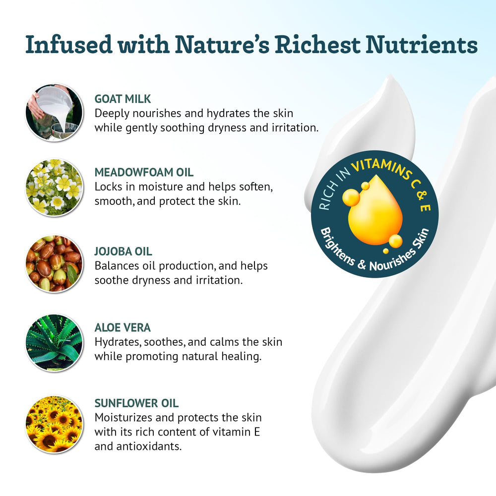 Southern Natural applying lotion to hands illustrating quick absorption and softening effect