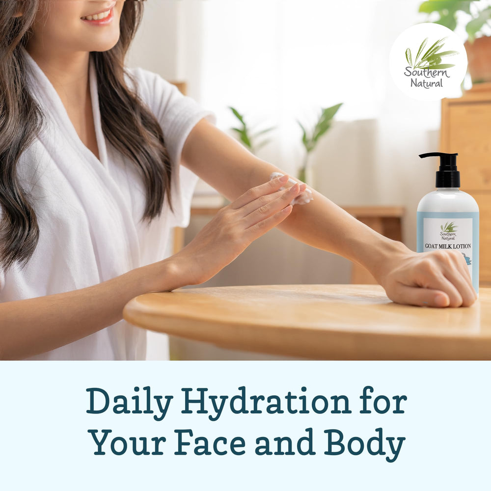 Southern Natural bottle on bathroom vanity showing everyday use and family-friendly appeal