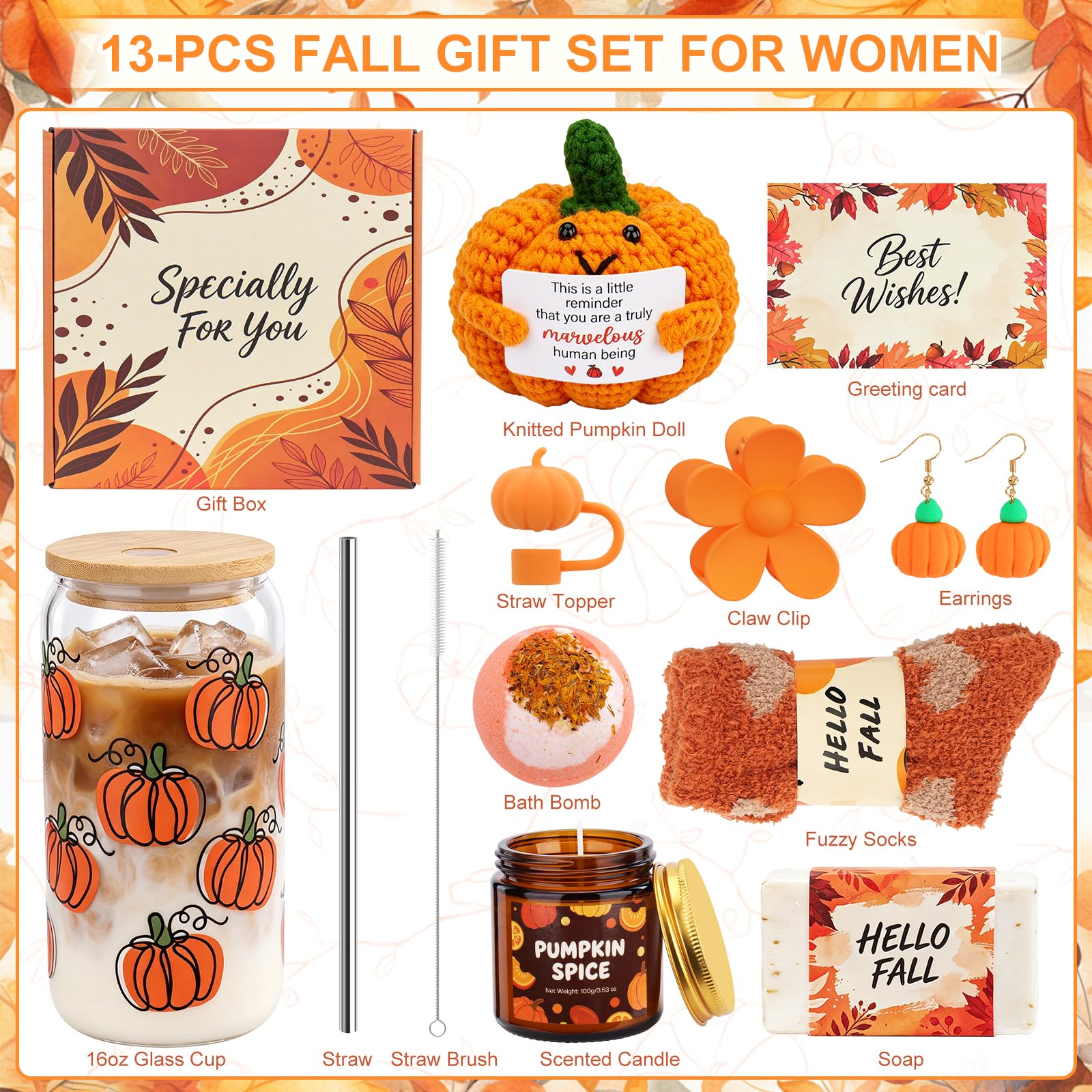 Soyminer knitted pumpkin closeup emphasizing handcrafted texture and decorative charm