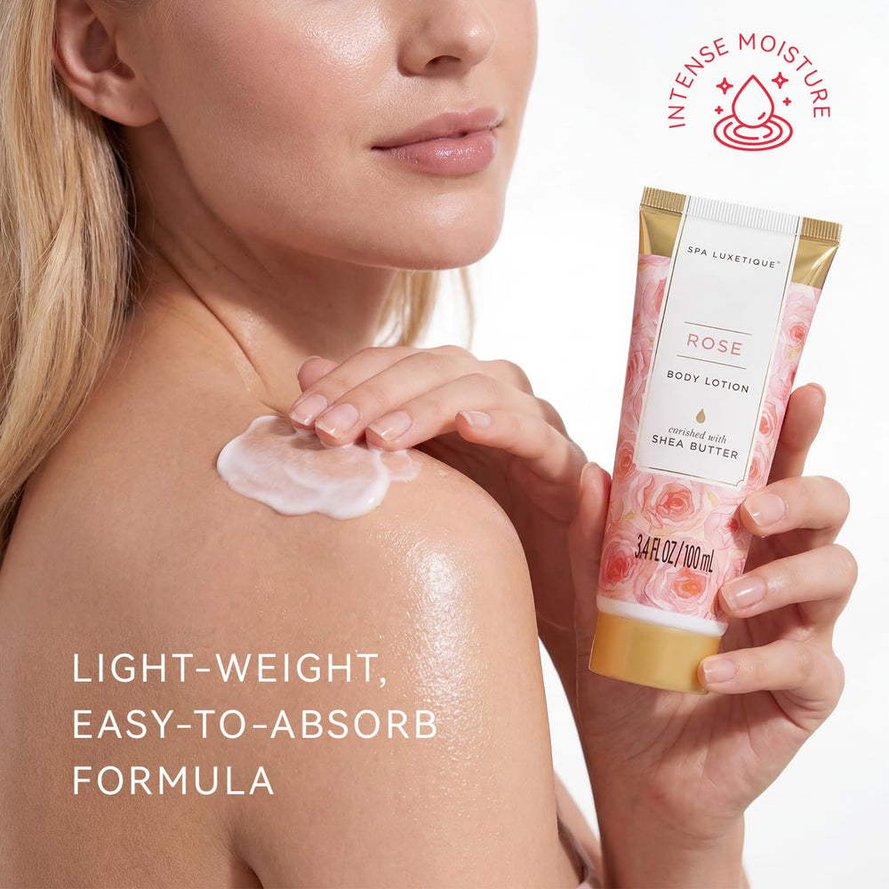 spa luxetique body lotion and butter open jars demonstrating creamy hydration