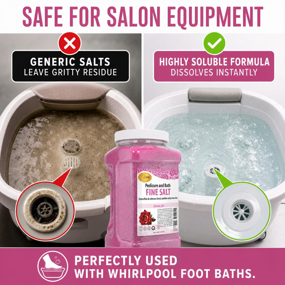 SPA REDI soak in a salon basin demonstrating effective foot softening