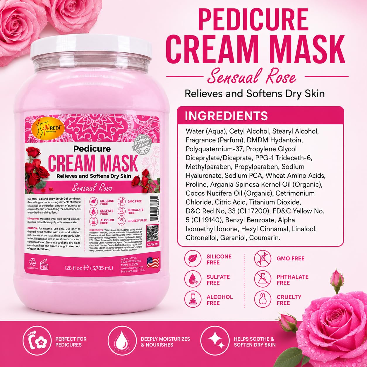 SPA REDI cream texture close-up showing rich scoopable consistency benefit