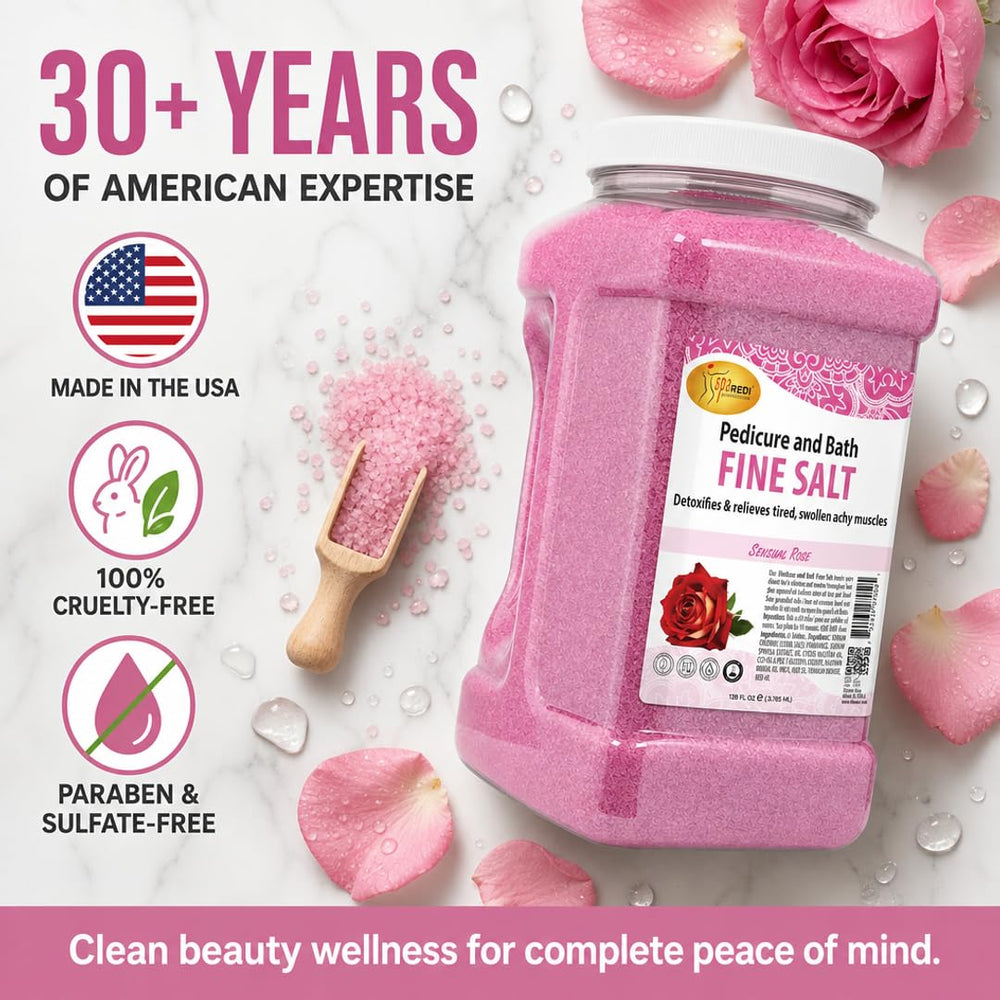 SPA REDI foot soak used with pedicure tools showing improved prep
