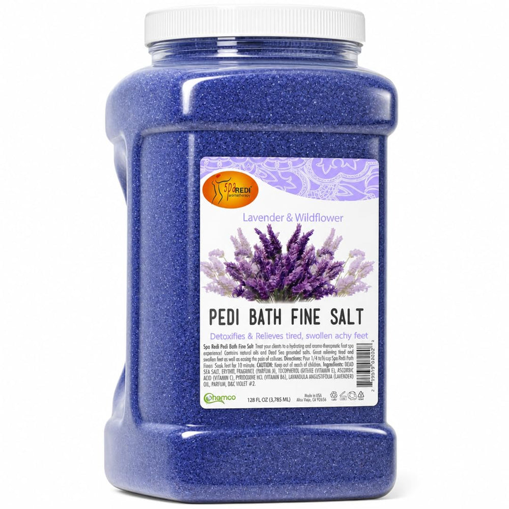SPA REDI front packaging showing 128 oz resealable bag and bulk benefit