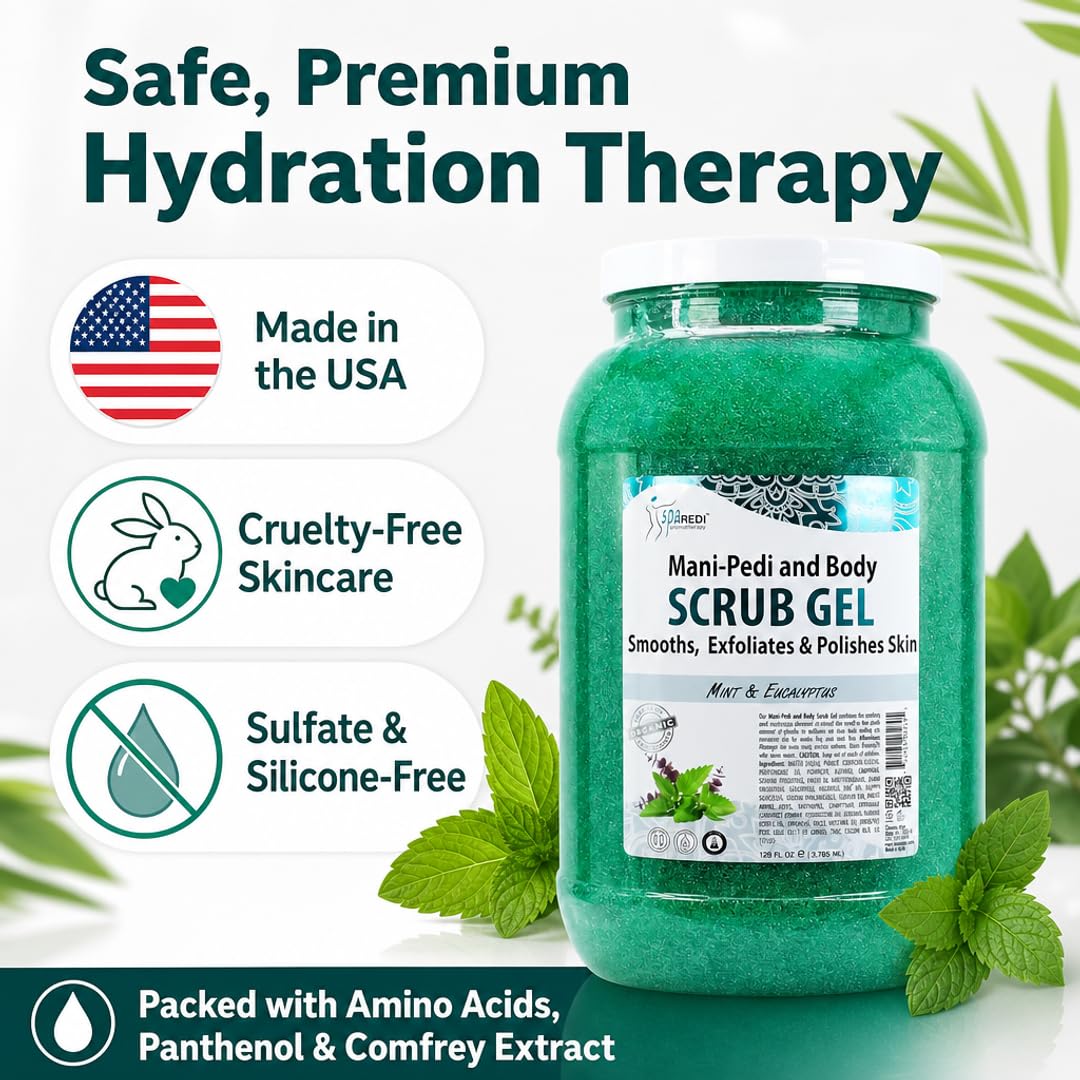 SPA REDI label close-up highlighting hyaluronic acid and amino acids for nourishment
