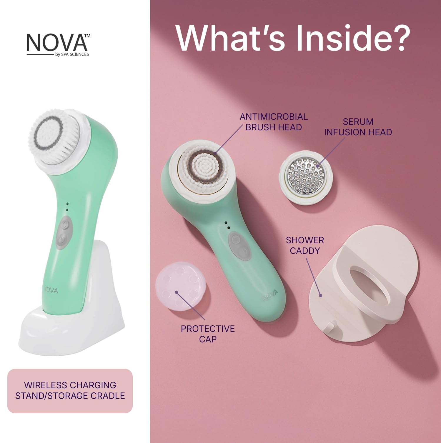 Spa Sciences NOVA infusion head detail aiding better serum absorption